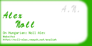 alex noll business card